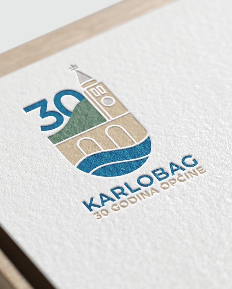 Dizajn logotipa za tridesetu godišnjicu Općine Karlobaga