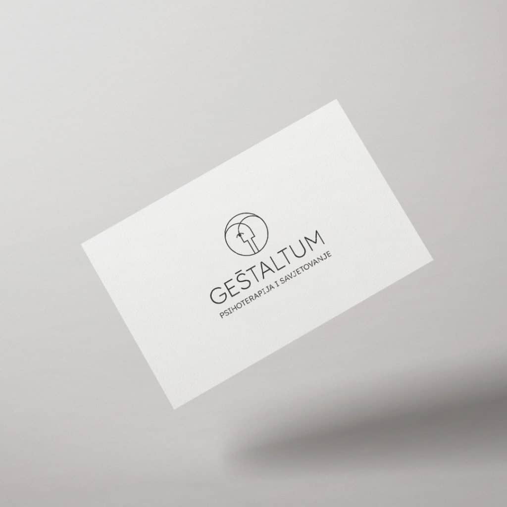dizajn posjetnice za brend geštaltum