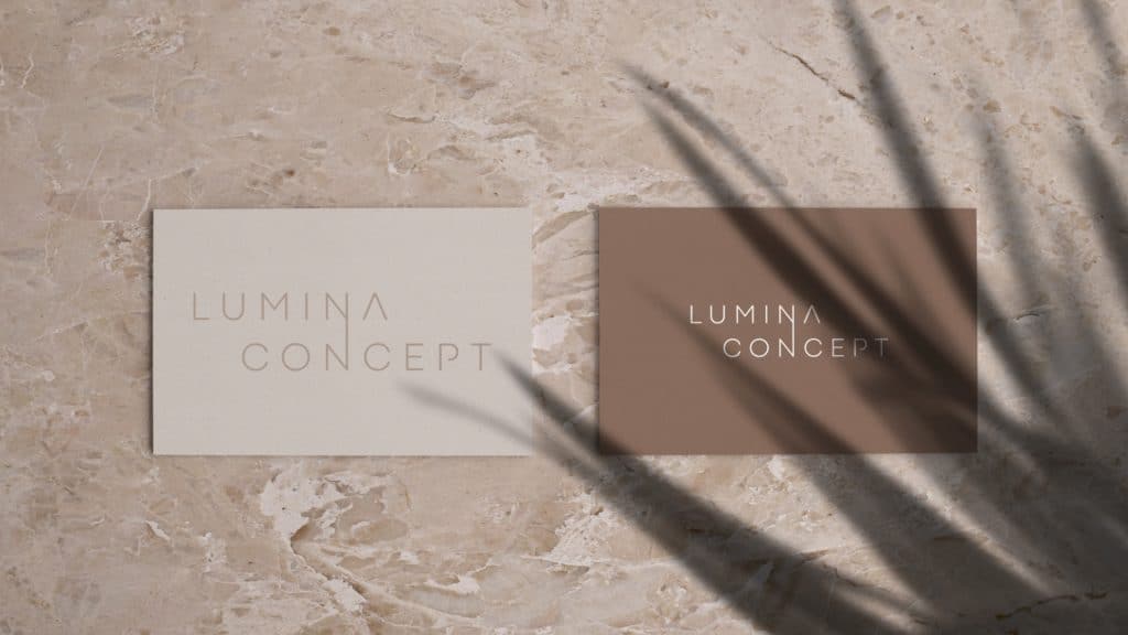 dizajn vizitki za klijenta lumina concept