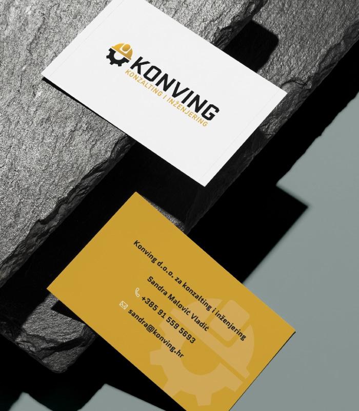 Konving dizajn vizitki