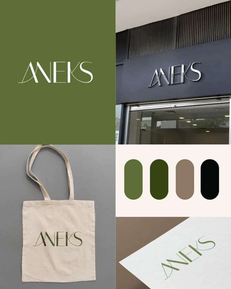 Dizajn logotipa i vizualnog identiteta za brend Aneks - rad iQ Agencije
