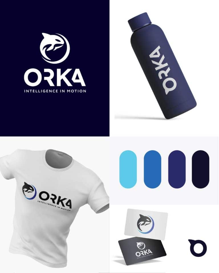 Dizajn logotipa i vizualnog identiteta za brend Orka - rad iQ Agencije