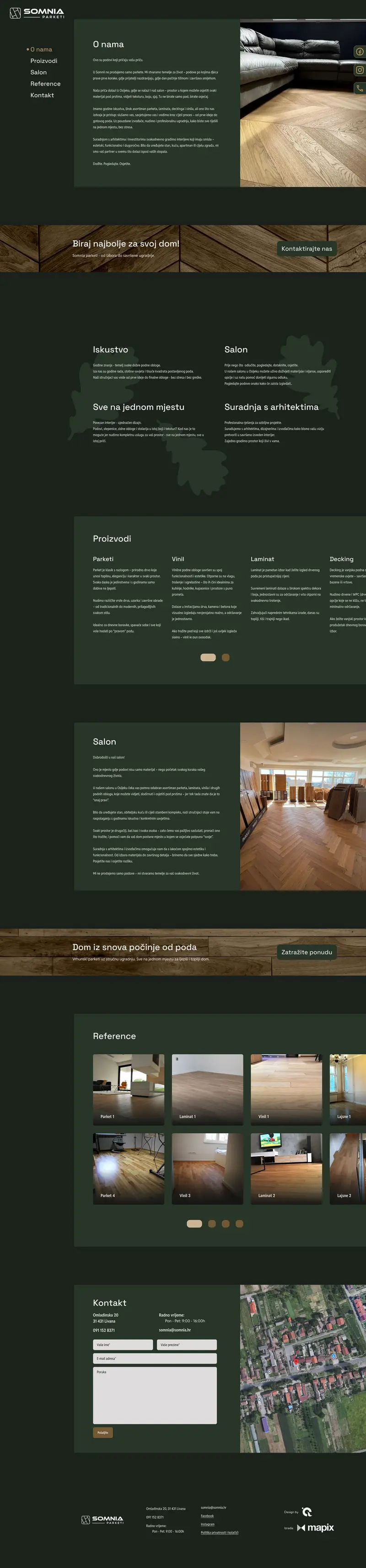 Izrada web stranice za Somnia