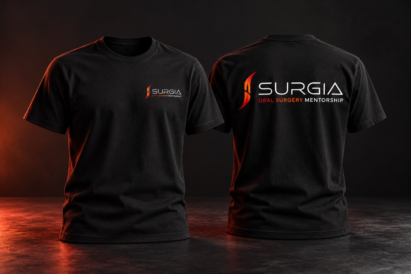 Majice s logotipom SURGIA, sprijeda i straga
